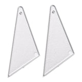 CRASPIRE Carbon Steel Cutting Dies Stencils, for DIY Leather Making, Triangle, Matte Platinum Color, 55x26mm, 2pcs/set