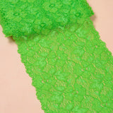 1 Yard Stretch Elastic Lace Trim, Floral Pattern Lace Ribbon, for Sewing, Dress Decoration and Gift Wrapping, Lime, 16cm