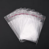 100 pc Cellophane Favor Gift Mini Bags, Clear, 9x5cm, Unilateral thickness: 0.0125mm, Inner measure: 7x5cm