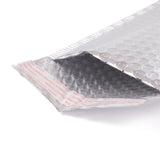 10 pc Matte Film Package Bags, Bubble Mailer, Padded Envelopes, Rectangle, Silver, 22.5x15x0.5cm