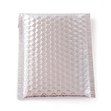 10 pc Matte Film Package Bags, Bubble Mailer, Padded Envelopes, Rectangle, Silver, 22.5x15x0.5cm