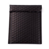 10 pc Matte Film Package Bags, Bubble Mailer, Padded Envelopes, Rectangle, Black, 22.5x15x0.5cm