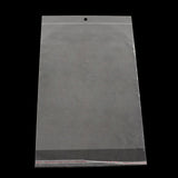 50 pc Rectangle OPP Cellophane Bags, Clear, 31x22cm, Unilateral Thickness: 0.035mm, Inner Measure: 25x22cm