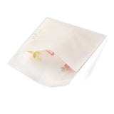 1 Bag Rectangle OPP Self-Adhesive Bags, with Word Thank You and Flower Pattern, for Baking Packing Bags, Colorful, 14x10x0.02cm, 100pcs/bag