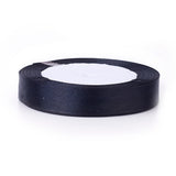 1 Group Valentines Day Gifts Boxes Packages Single Face Satin Ribbon, Polyester Ribbon, Dark Blue, 1-1/2 inch(37mm)