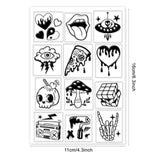 Craspire Custom PVC Plastic Clear Stamps, for DIY Scrapbooking, Photo Album Decorative, Cards Making, Mixed Patterns, 160x110x3mm