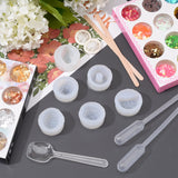 DIY Fruit Shape Pendant Silicone Molds Kits, Including Wooden Craft Sticks, Plastic Pipettes, Latex Finger Cots, Plastic Measuring Cups, plastic Spoon, UV Gel Nail Art Tinfoil, White, 29x28x11mm, Inner Diameter: 15x23mm, 1pc - CRASPIRE